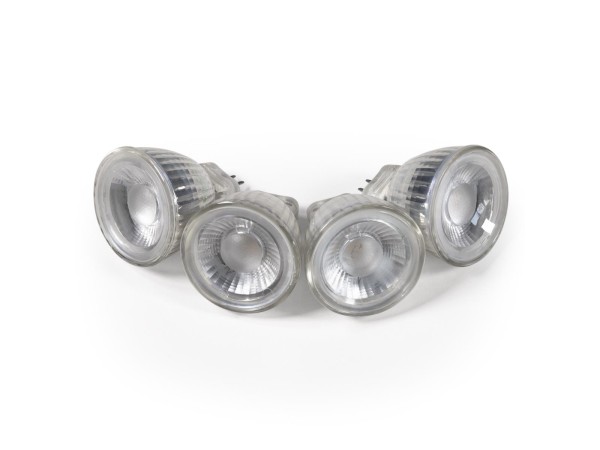 LED-Strahler McShine ''MCOB'' MR11 / G4, 3W, 250lm, warmweiß, 4er-Pack