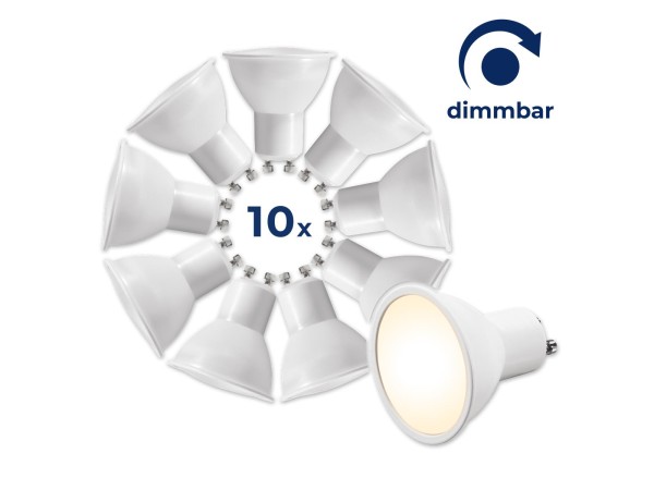 LED-Strahler McShine ''MS-60-10dimm'' 6W, 510lm, warmweiß, dimmbar, 10er-Pack