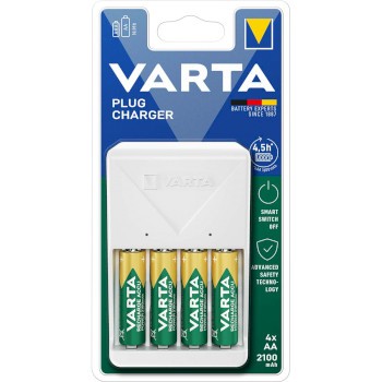 Stecker Ladegerät 4x AA 2100 mAh