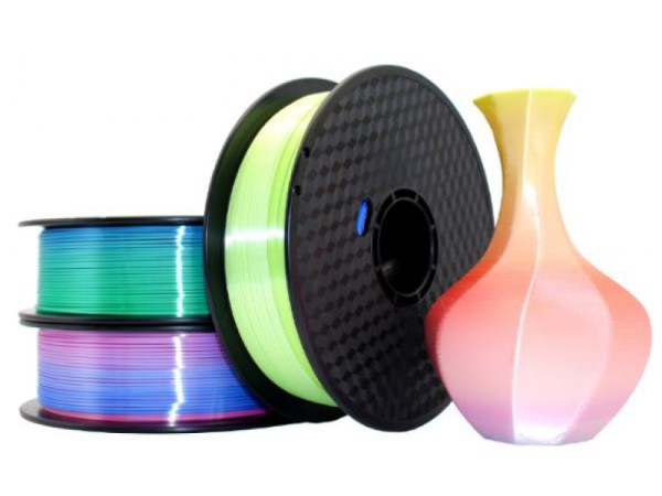 Gembird Filament, PLA Silk Rainbow, 1.75 mm, 1 kg - 3DP-PLA-SK-01-BG