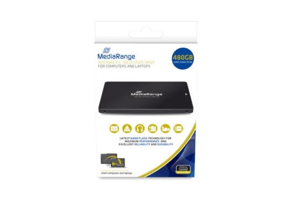 MediaRange SSD 480GB USB 2.5 Intern Schwarz MR1003