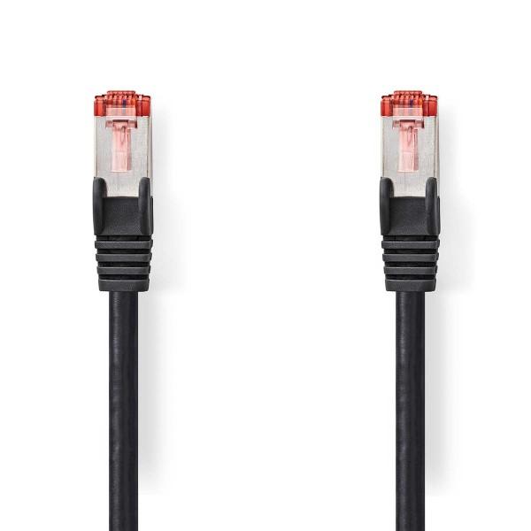 Cat6 Kabel | S/FTP | 0.15 m | schwarz