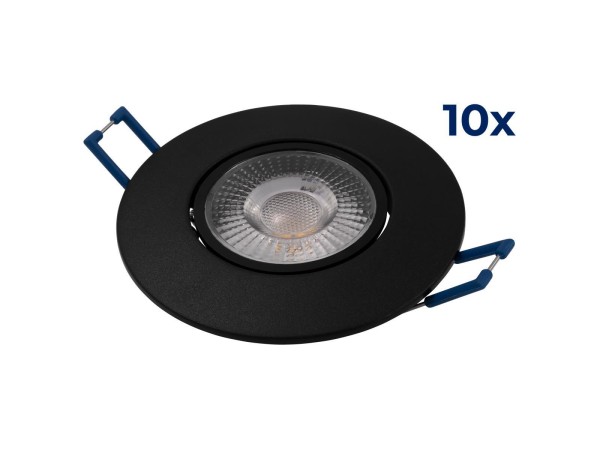 LED-Einbauleuchte McShine ''EL-313C'' 4,5W, 450lm, CCT 3000-4000-6000K, 10er-Pack