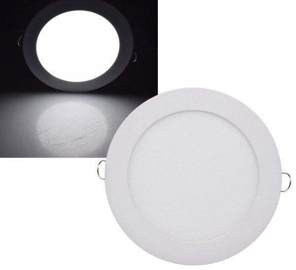 LED Licht-Panel "QCP-17R", Ø 17cm / 230V, 12W, 1020Lumen,4200K / neutralweiß