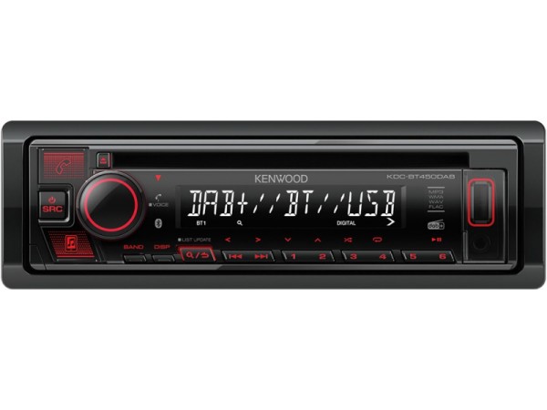 Kenwood KDC-BT450DAB Schwarz 1 DIN 50W