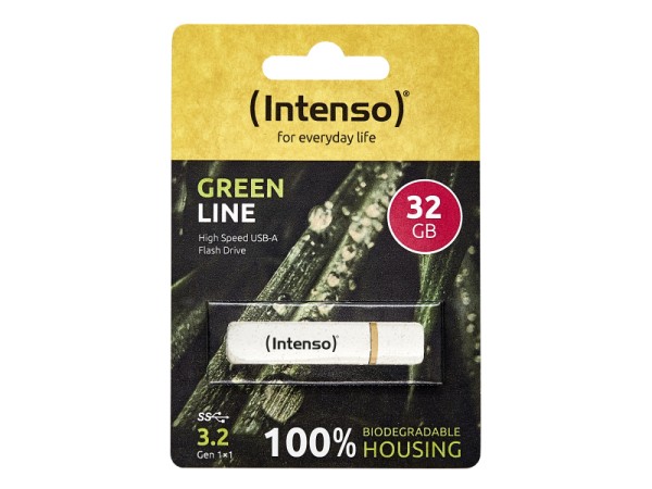 Intenso Green Line 32GB USB Flash Drive 3.2 Gen 1 x 1 Beige/Braun 3540480