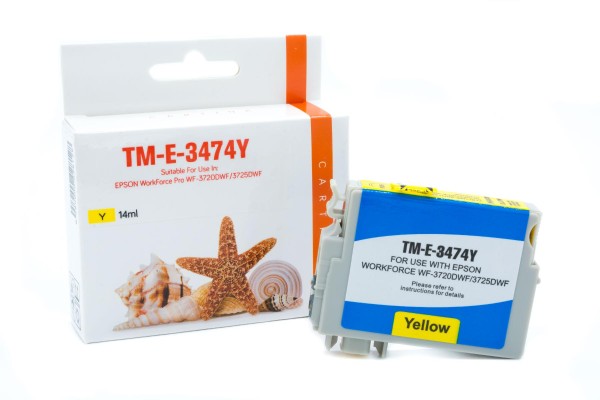 T3474 alternativ Tinte yellow Epson / C13T34744010 / 14ml