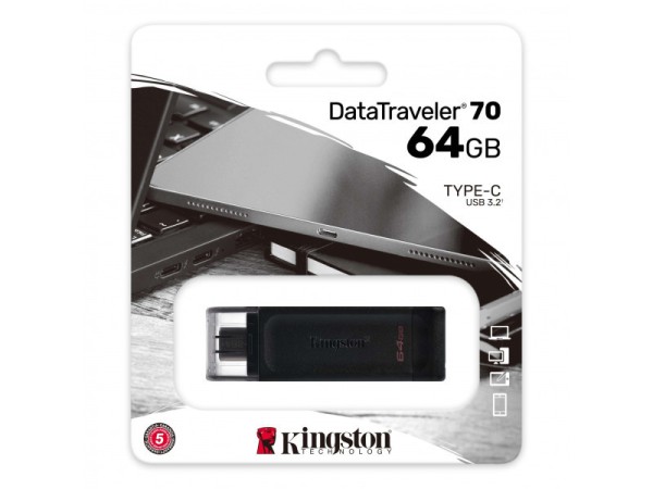 Kingston DataTraveler 70 64GB USB FlashDrive 3.0 DT70/64GB