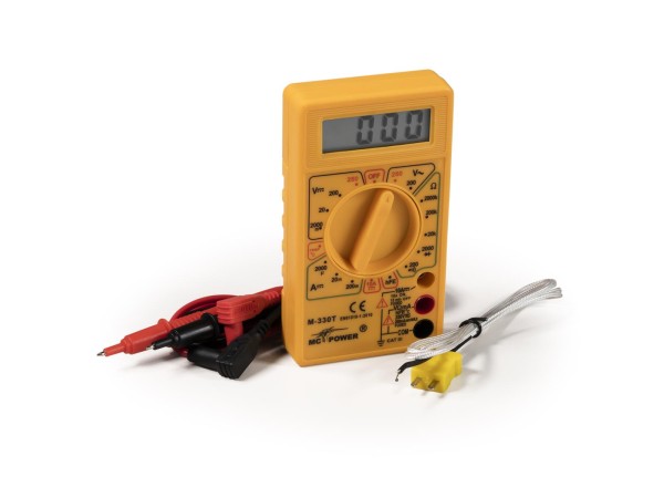 Digitalmultimeter McPower ''M-330T'', Temperatur-Messung -50 °C bis +1.000°C