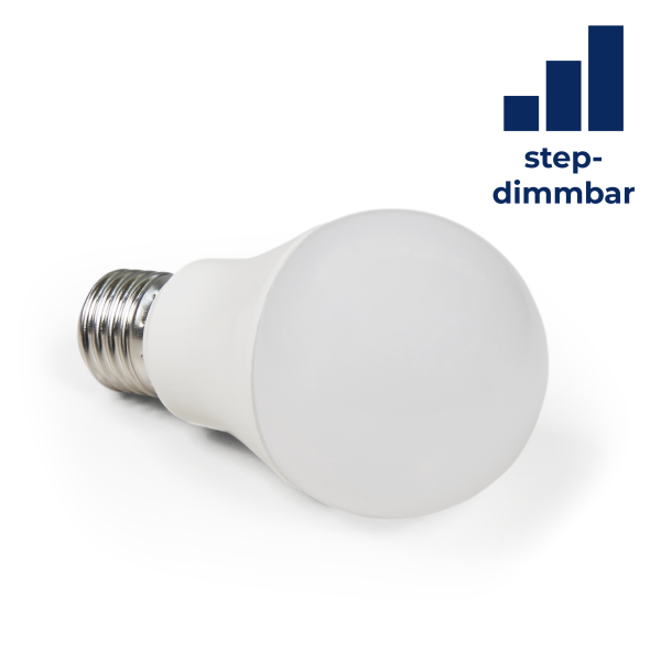 LED Glühlampe McShine, E27, 9W, 820 lm, 4000K, neutralweiß, step dimmbar 100/50/10%