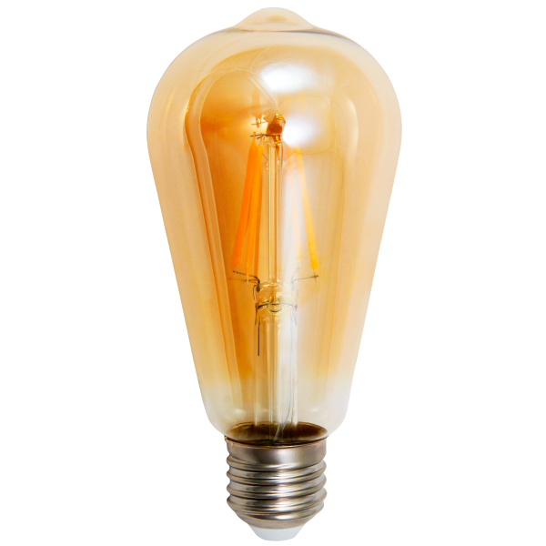 LED Filament Glühlampe McShine ''Retro'' E27, 4W, 420lm, warmweiß, goldenes Glas