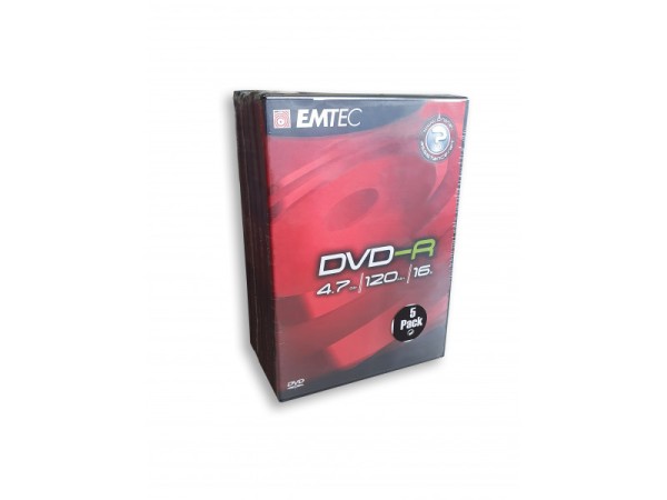 EMTEC DVD-R 4,7GB 16x - 5 Pack DVD-Box