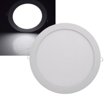 LED Licht-Panel "QCP-30R", Ø 30cm - 230V, 24W, 2170 Lumen,4200K /neutralweiß