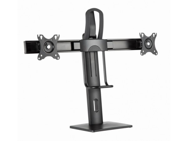 Gembird Double Monitor Desk Stand Height Adjustable Black MS-D2-01