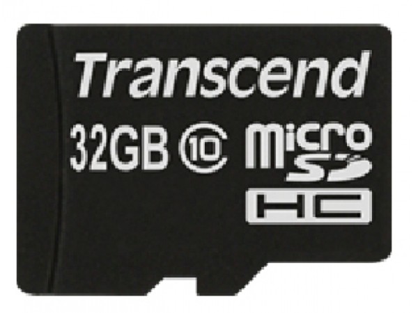 Transcend MicroSD/SDHC Card 32GB Class10 w/adapter TS32GUSDHC10