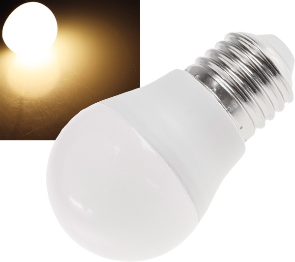 LED Tropfenlampe E27 "T25 SMD" warmweiß / 3000k, 270lm, 230V/3W, 45mm