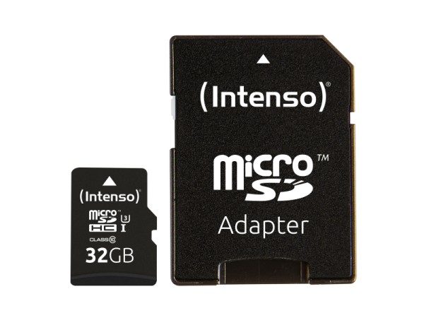 Intenso 32 GB - MicroSDHC - Klasse 10 - UHS-I - 90 MB/s - Class 3 (U3) 3433480