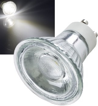 LED Strahler GU10 "H50 COB" - 4000k, 460lm, 230V/5W,neutralweiß