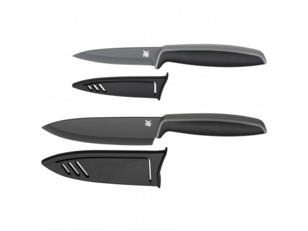 WMF Messer-Set Edelstahl Schwarz Ergonomisch Touch 1879086100