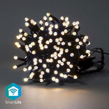 SmartLife Weihnachtsbeleuchtung | Schnur | Wi-Fi | Warmweiss | 100 LED's | 10.0 m | Android? / IOS