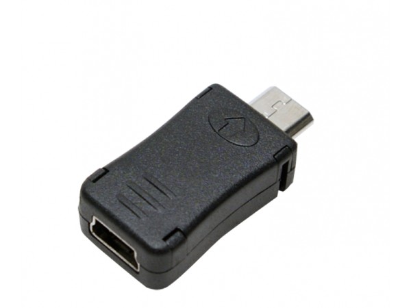 LogiLink USB 2.0-Adapter Micro-USB/M zu Mini-USB/F schwarz AU0010