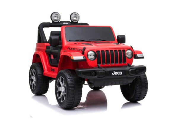 Elektro Kinderfahrzeug Jeep Wrangler Rubicon -rot