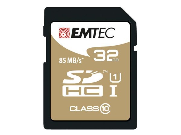 SDHC 32GB Emtec CL10 EliteGold UHS-I 85MB/s Blister