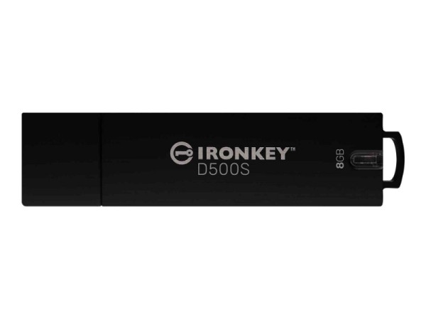 Kingston 8GB IronKey D500S Fips 140-3 Lvl 3 USB AES-256 IKD500S/8GB