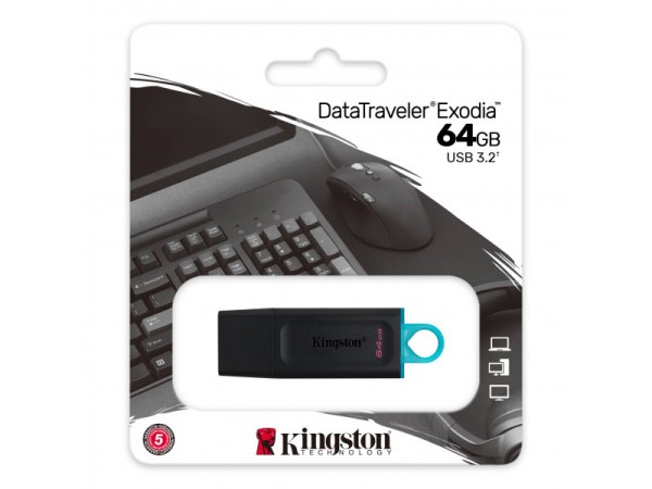 Kingston DT Exodia 64GB USB FlashDrive 3.0 DTX/64GB