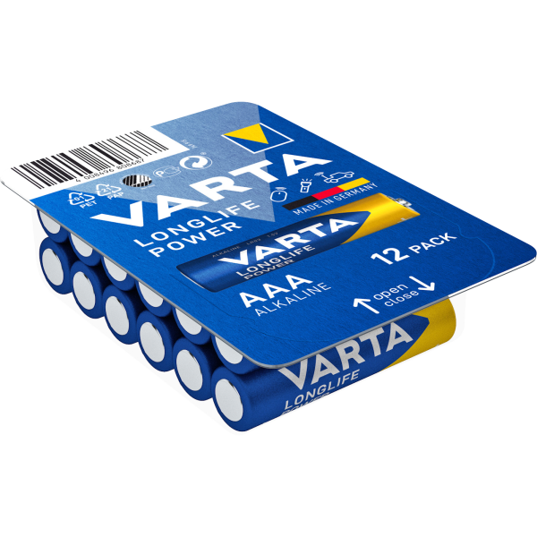 Micro-Batterie VARTA ''Longlife Power'' 1,5V, Typ AAA/LR03, 12er-Pack