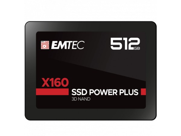 Emtec Intern SSD X160 512GB 3D NAND 2,5 SATA III 520MB/s ECSSD512GNX160