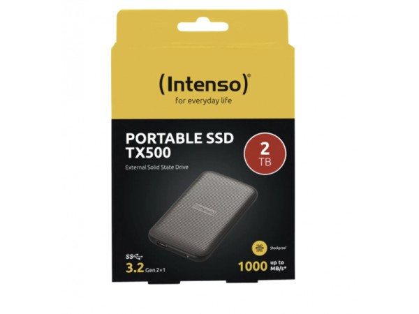 Intenso Externe SSD TX500 2TB USB 3.2 Gen 2x1 Braun 3827470