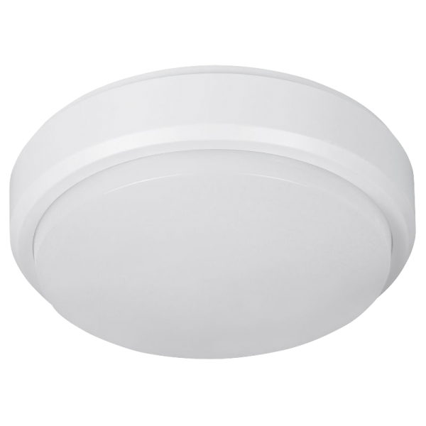 LED-Feuchtraumleuchte Rund IP54, 550lm, 4000K, 8W, neutralweiß, Bewegungsmelder