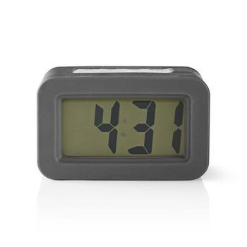 Digital-Schreibtisch-Wecker | Backlight LCD | 3.5 cm | Backlight | Snooze-Funktion | Nein | Grau / W