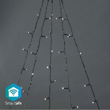 SmartLife Weihnachtsbeleuchtung | Baum | Wi-Fi | Warmweiss | 200 LED's | 20.0 m | 5 x 4 m | Android?