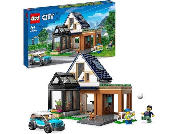 LEGO City - Familienhaus mit Elektroauto (60398)