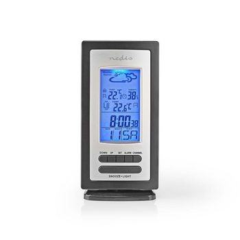 Wetterstation | Innen- und Aussenbereich | Inklusive schnurloser Wettersensor | Wettervorhesage | Ze