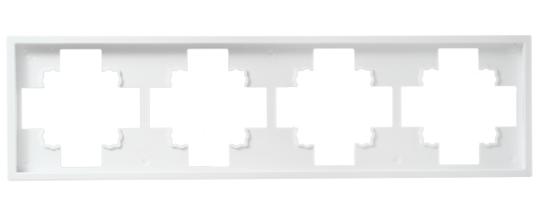 Rahmen McPower ''Shallow'' 4-fach, weiß