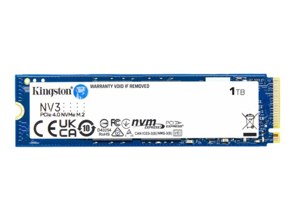 Kingston SSD 1TB NV3 M.2 2280 PCIe 4.0 SNV3S/1000G