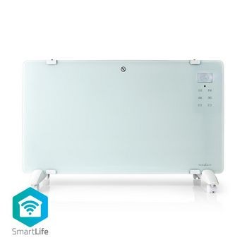 SmartLife Konvektionsheizgeräte | Wi-Fi | geeignet für Badezimmer | Glasverkleidung | 2000 W | 2 Wär