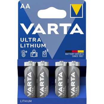 Lithium-Batterie AA-Blisterkarte