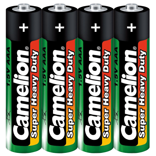 Micro-Batterie CAMELION Super Heavy Duty, 1,5 V, Typ AAA/R03, 4er-Pack