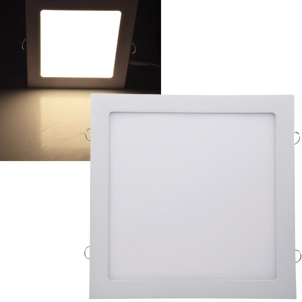 LED Licht-Panel "QCP-30Q", 30x30cm / 230V, 24W, 2140 Lumen, 2900K / warmweiß