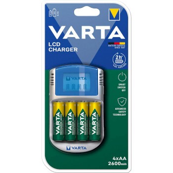 AA / AAA NiMH Akku-Ladegerät 4x AA/HR6 2600 mAh