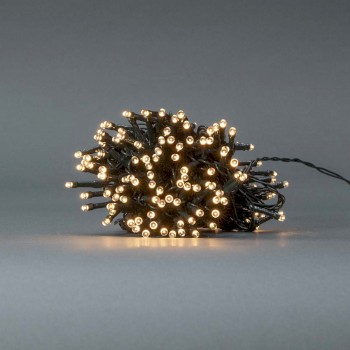 Weihnachtsbeleuchtung | Schnur | 192 LED's | Warmweiss | 14.40 m | Lichteffekte: 7 | Innen- und Auss