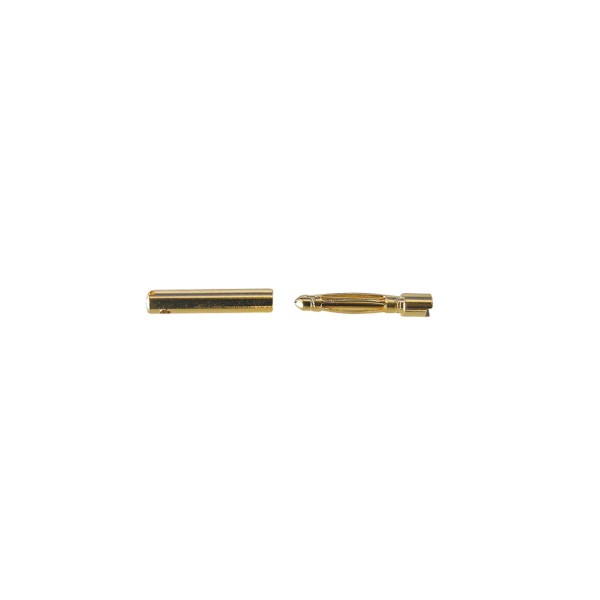 Goldkontakt 1,5mm Stecker/Buchse 2 Paar