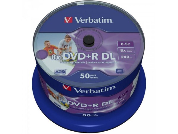 DVD+R 8.5GB Verbatim 8x IW 50 CB 43703