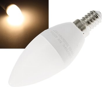 LED Kerzenlampe E14 "K50" warmweiß