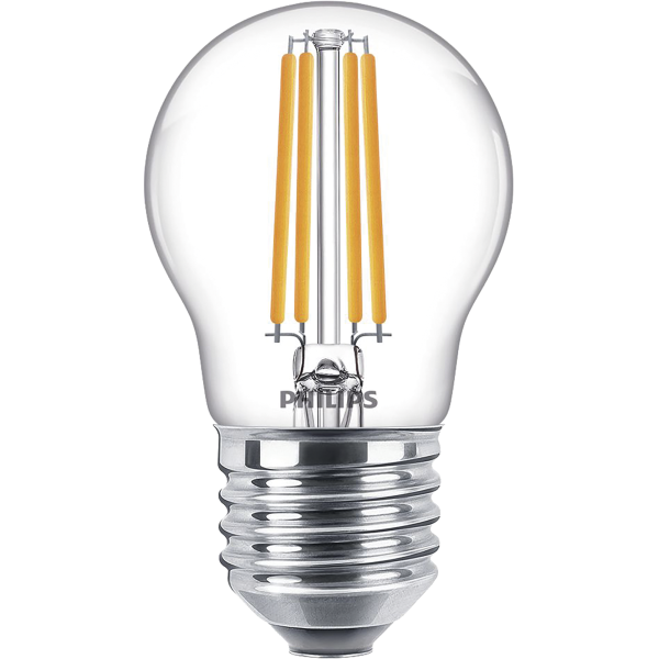 LED-Tropfenlampe Philips ''Classic'', E27, 6,5W, 2700K, 806lm, 230V, klar