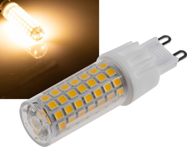 LED Stiftsockel G9, 8W, 880lm / 330°, 230V, 3000K, warmweiß